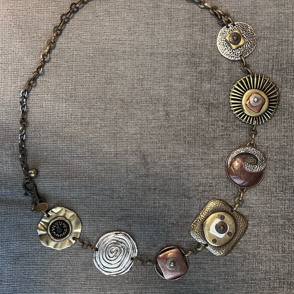 Chico's Gold and Silver Statement belt